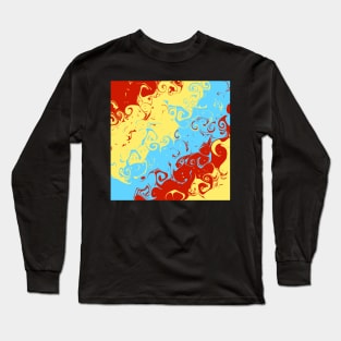 Colorful Twirling effect Long Sleeve T-Shirt